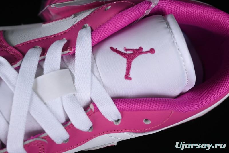 Nike Air Jordan 1 Low AJ1 Rose Pink Low-Top Casual Lifestyle Sneakers - FV8486-600
