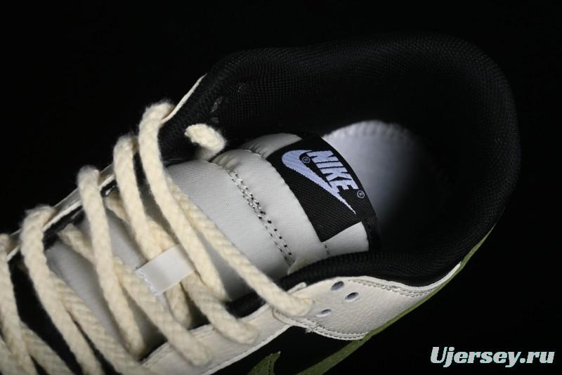 Nike SB Dunk Low Casual Skateboarding Shoes in Beige Green with Hemp Rope Detail - LK2146-511