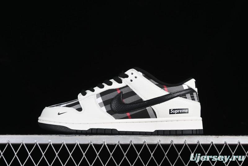 Nike SB Dunk Low Supreme Plaid Colorway Low-Top Casual Skateboarding Shoes - SP1098-071
