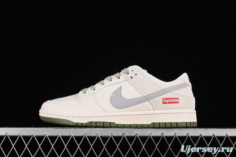 Nike SB Dunk Low Supreme Collaboration - Beige Anniversary High-End Custom Low-Top Casual Sneakers - XX2025-330