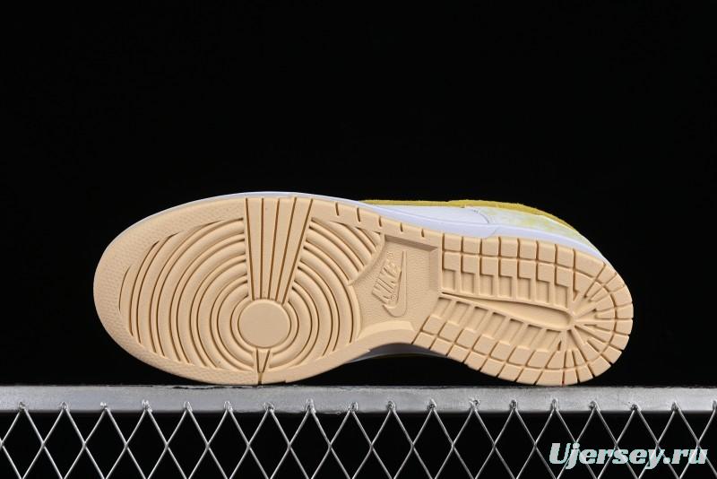 Nike SB Dunk Low Premium Yellow White SB Shattered Backboard Fashion Casual Skate Shoes - DM9467-700