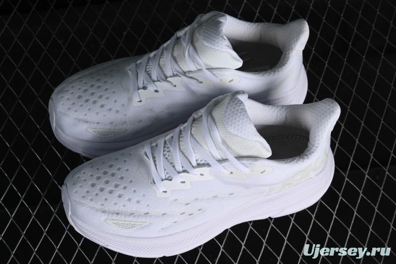 HOKA ONE ONE Bondi 8 Functional Cushioned Running Shoes with Soft EVA Midsole - 1127952 WWH