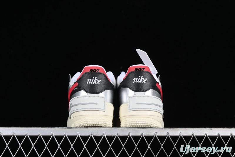 Nike Air Force 1 Shadow Lightweight Elevated Low-Top Casual Sneakers - FN6335-100