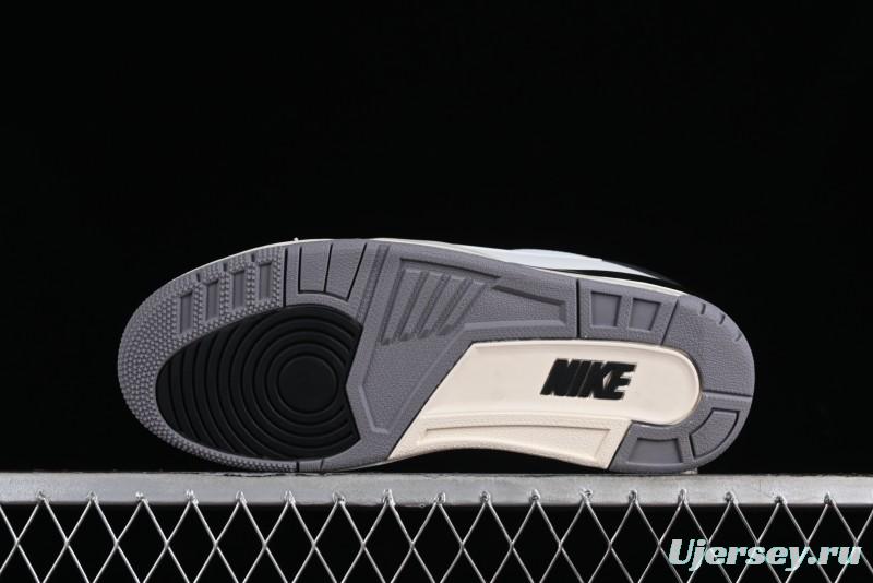 Nike Air Jordan 2/3 Retro Low Top Basketball Shoes in White/Black/Sail/Cement Grey - FD0383-100