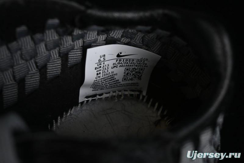 Nike Air Footscape Woven Asymmetrical Weave Slip-Resistant Low-Top Lifestyle Sneakers - FB1959-001