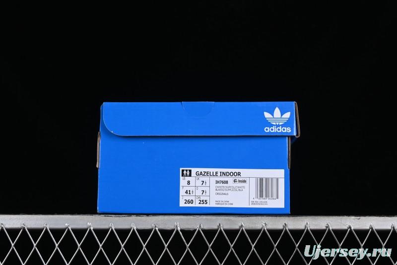 Adidas Originals Gazelle Indoor IH7608 Retro Casual Slip-Resistant Wear-Resistant Low-Top Sneakers - IH7608