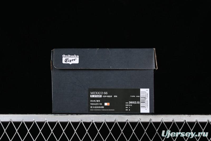 Onitsuka Tiger Mexico 66 Low-Top Leather Running Shoes - 1183A201-116