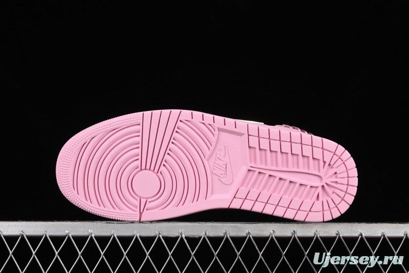 Nike Air Jordan 1 Low "Method of Make" Casual Sneakers with Woven Detailing - FN5032-600