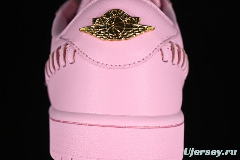 Nike Air Jordan 1 Low "Method of Make" Casual Sneakers with Woven Detailing - FN5032-600