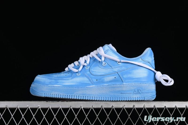 Nike Air Force 1 '07 Low Tie-Dye Blue Casual Sneakers - YY2024-929