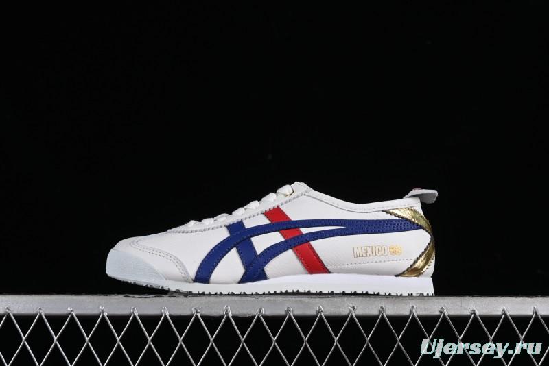 Onitsuka Tiger Mexico 66 Low-Top Leather Sneakers for Casual Running - D507L-0152