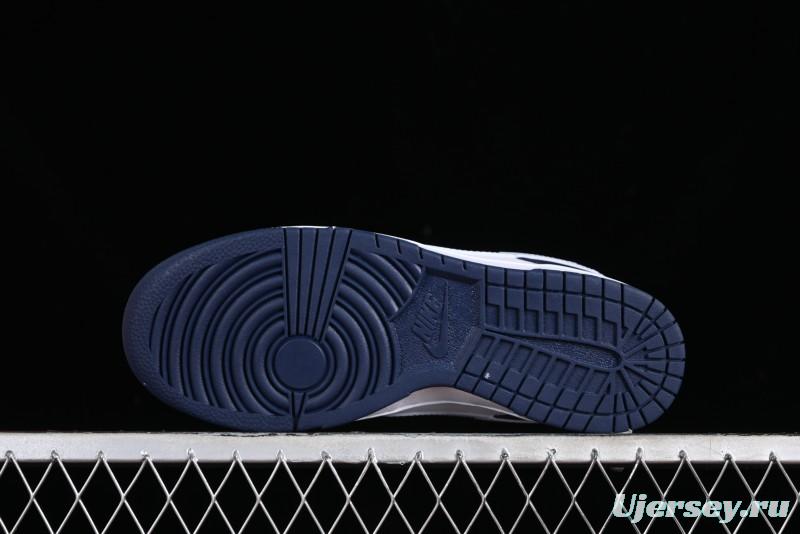 Nike SB Dunk Low Casual Skate Shoes in Black, White, and Blue - FQ8826-100