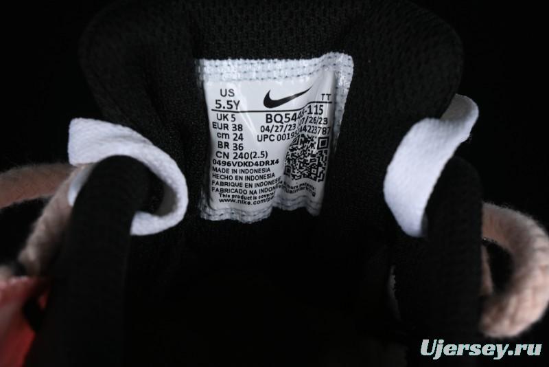 Nike Court Borough Low 2 Retro Casual Sneakers in Dark Pink and Black - BQ5448-115