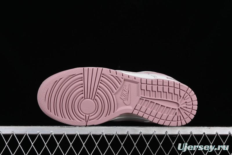 Nike Supreme x SB Dunk Low Collaboration - Rouge Pink Anniversary High-End Custom Low-Top Casual Skate Shoes - DY1503-006