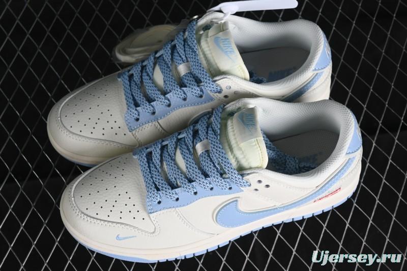 Nike Supreme x SB Dunk Low Stone Island Collaboration - Azure Starry Sky Anniversary High-End Custom Low-Top Casual Sneakers - BB9866-001