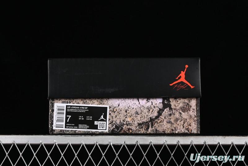 Nike Air Jordan 4 Remastered Military Green Sneakers - HF4334-300