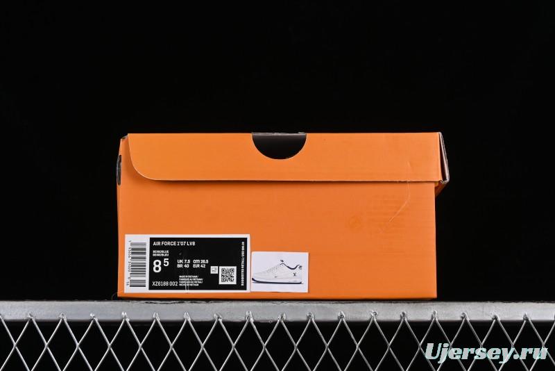 Nike Air Force 1 '07 Low LV Collaboration - Off White Double Swoosh Casual Sneakers - XZ6188-002