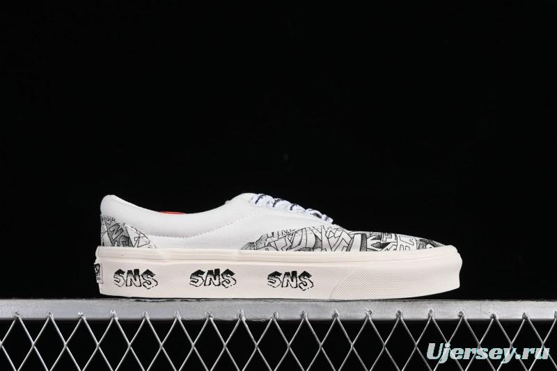 Vans OG Classic Slip-On LX & OG Era LX Sneakersntuff LA Graffiti Collaboration Low-Top Skate Shoes - VN000EYEBPJ