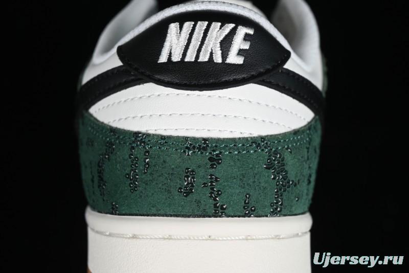 Nike Dunk Low Green Snake SB Low-Top Casual Skate Shoes - FQ8893-397