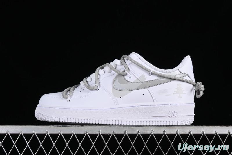 Nike Air Force 1 '07 Low Custom Anime Theme Spray-Painted Swoosh Casual Sneakers - ZH0316-016