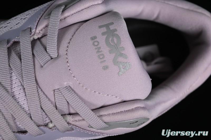 HOKA ONE ONE Bondi 8 Performance Cushion Running Shoes with Enhanced Support - 1127952 LMEL