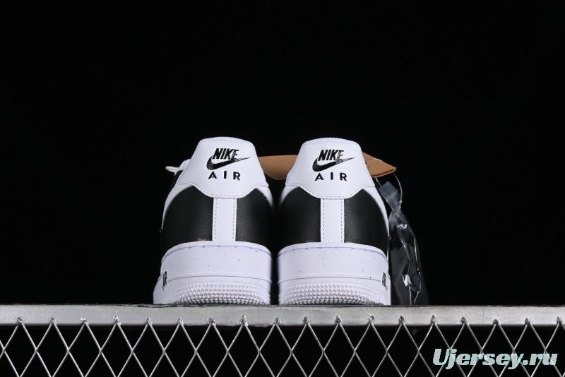 Nike Air Force 1 '07 Low Black White Broken Hook Casual Sneakers - HF9096-100