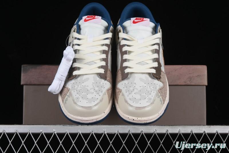 Nike SB Dunk Low Panda Prank Pioneer Knight Survival Beige Brown SB Strap Low Top Casual Skate Shoes - DD1391-400