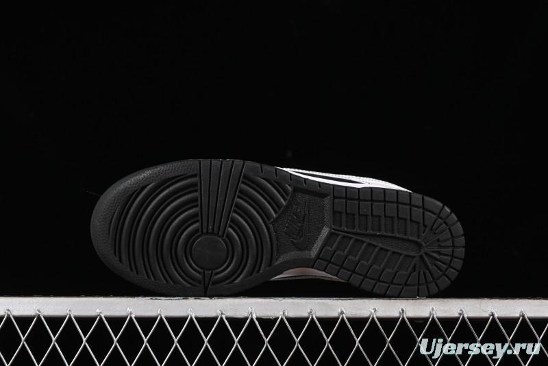Nike SB Dunk Low Supreme Collaboration - Reverse Black White Swoosh Anniversary Custom Low-Top Casual Sneakers - FC1688-144
