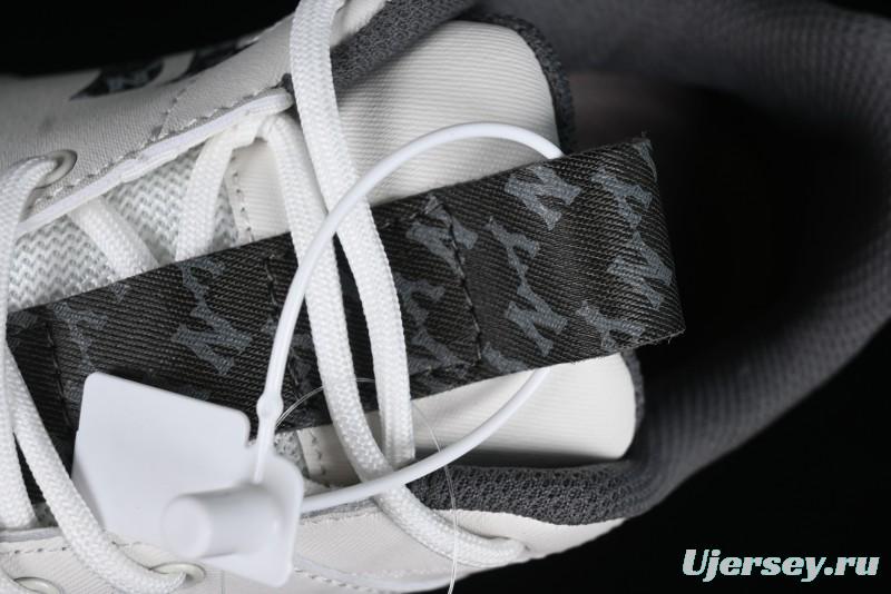 New York Yankees MLB Bigball Chunky Denim Monogram Platform Sandals - 3ASHBDM4N50BKS