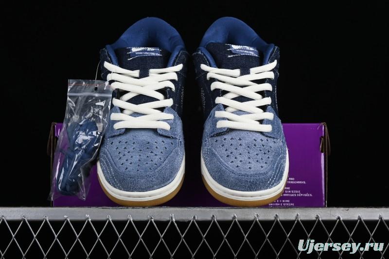 Nike SB Dunk Low Pro Premium "Denim Gum" Low-Top Casual Skate Shoes - CV0316-400