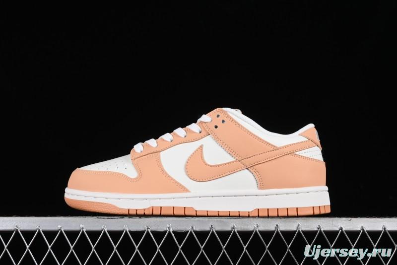 Nike Dunk Low "Harvest Moon" SB Skateboarding Shoes in Beige Orange - DD1503-114
