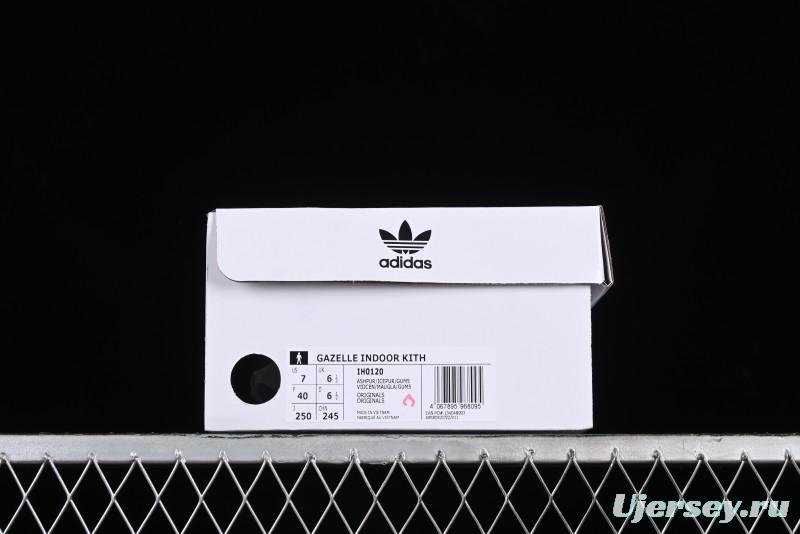 Adidas Originals Gazelle Indoor Kith Retro Casual Slip-Resistant Wear-Resistant Low-Top Sneakers - IH0120