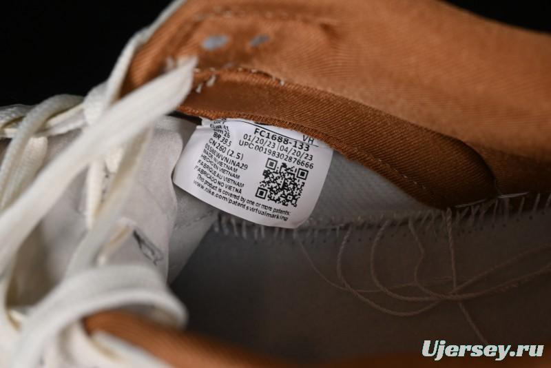 Nike SB Dunk Low LV Collaboration - Chocolate Anniversary High-End Custom Low-Top Casual Skate Shoes - FC1688-133