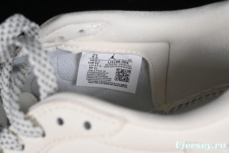 Nike Travis Scott x Fragment Design x Jordan Air Jordan 1 Low OG SP AJ1 LV Grey Denim Culture Casual Sneakers - LJ5188-004