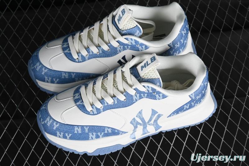 New York Yankees MLB Chunky Runner Denim Monogram Lightweight Casual Sneakers - 3ARNCRD4N50BLS