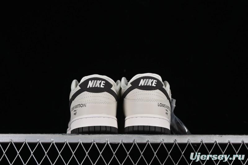 Nike Dunk Low LV Collaboration High-End Custom SB Low-Top Casual Skate Shoes - FC1688-400