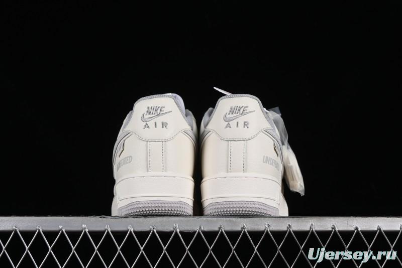 Nike Undefeated Air Force 1'07 Low Casual Sneakers in Beige Hemp with Reflective Details - UT2023-203