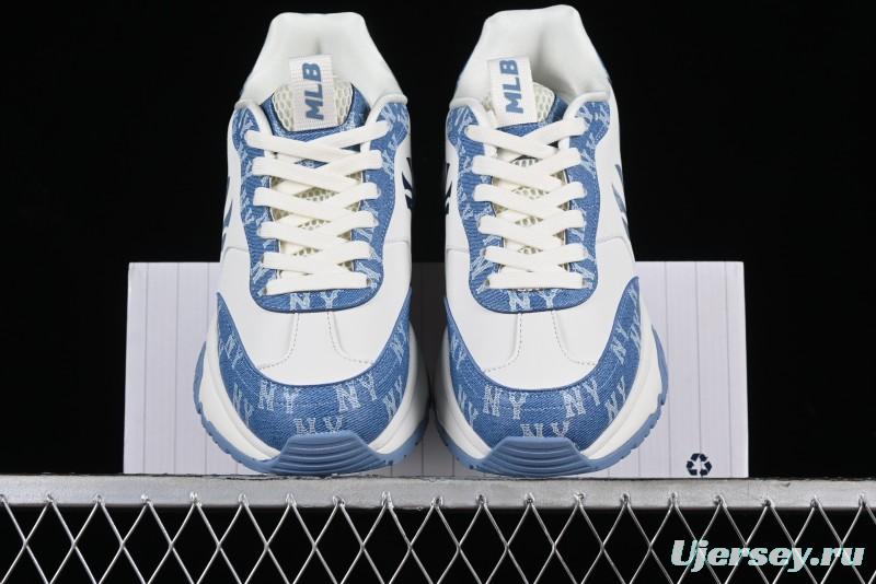 New York Yankees MLB Chunky Runner Denim Monogram Lightweight Casual Sneakers - 3ARNCRD4N50BLS