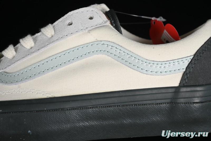 Vans Old Skool Reissue 136 Retro Casual Vulcanized Sneakers in Gray Blue White - VN000CRPGRN