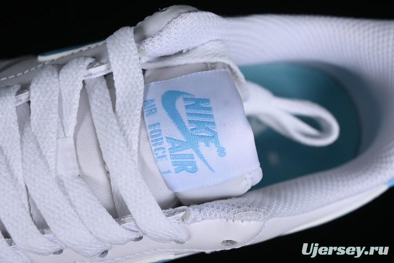 Nike Air Force 1 '07 Low White Blue Casual Sneakers - FQ4296-100
