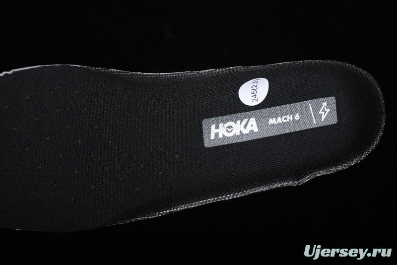 HOKA ONE ONE MACH 6 Flagship Racing Shoes with Carbon Plate Technology and Asymmetric Design - 114791 BLACK