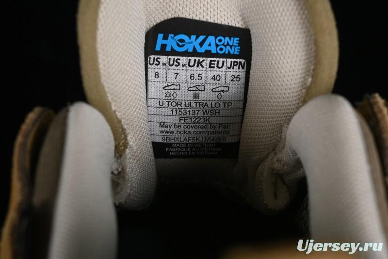 HOKA ONE ONE Tor Ultra Low Round Toe Cushioned Durable Low-Cut Hiking Shoes - 1153137 WSH