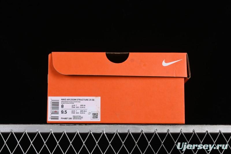 Nike Air Zoom Structure 25 Cushioned Anti-Slip Comfort Running Shoes - FV4867-100