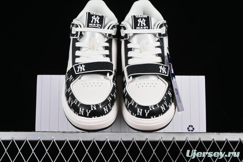 MLB Chunky Liner New York Yankees Hook & Loop Lightweight Platform Sneakers with 6cm Height Increase - 3ASXLM13N50BKS