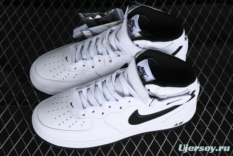 Nike Air Force 1 '07 Mid Casual Sneakers in White/Black - DV0806-101