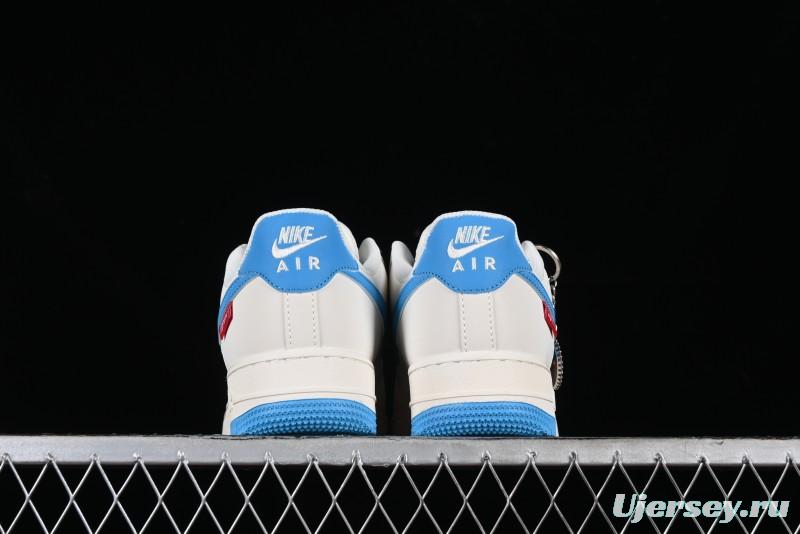 Nike Supreme x Air Force 1'07 Low Casual Sneakers in Lake Blue - HD1968-024