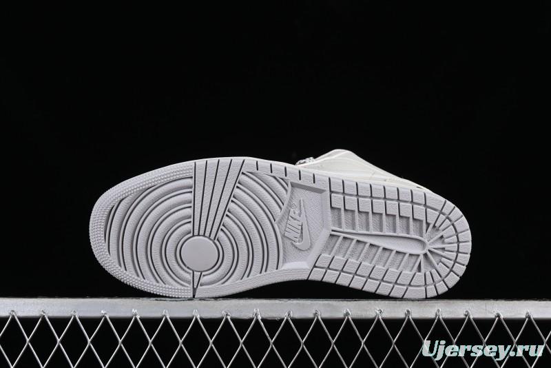 Nike Air Jordan 1 Low BAPE Collaboration - White Grey Basketball Shoes - WG8850-003