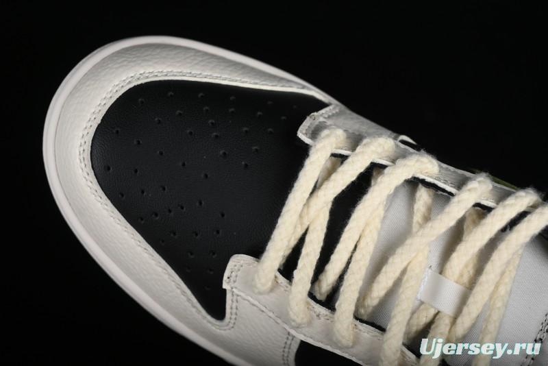 Nike SB Dunk Low Casual Skateboarding Shoes in Beige Green with Hemp Rope Detail - LK2146-511