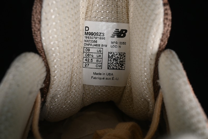 New Balance Made In USA M990 Series High-End Classic Retro Running Shoes with Carbon Fiber Midsole - M990SZ3