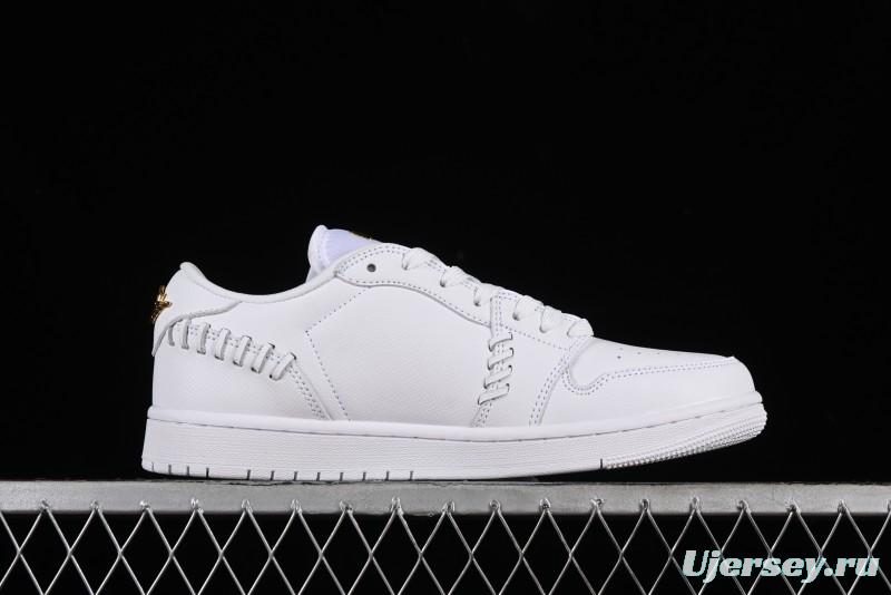 Nike Air Jordan 1 Low Method of Make Casual Sneakers in White Gold - FN5032-100